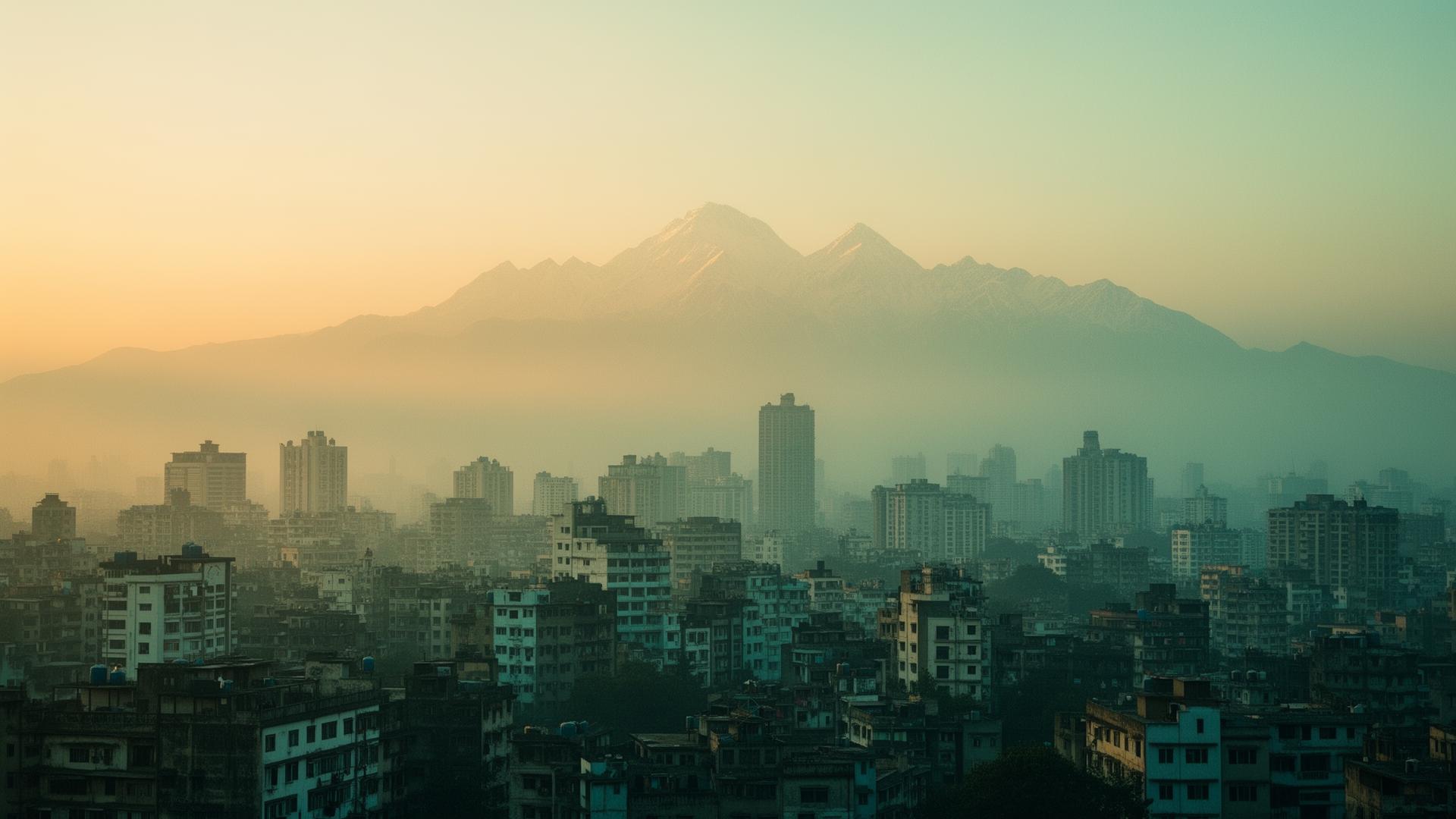 Golden-hour mountains
